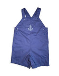 Carter’s Navy Blue Nautical Anchor Print Baby Boy Shortalls Romper 18M