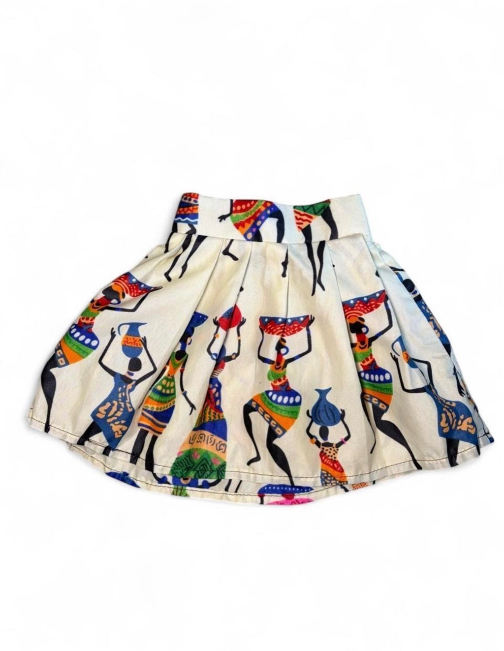 Toddler Girls African Tribal Print A-Line elastic Waist Skirt