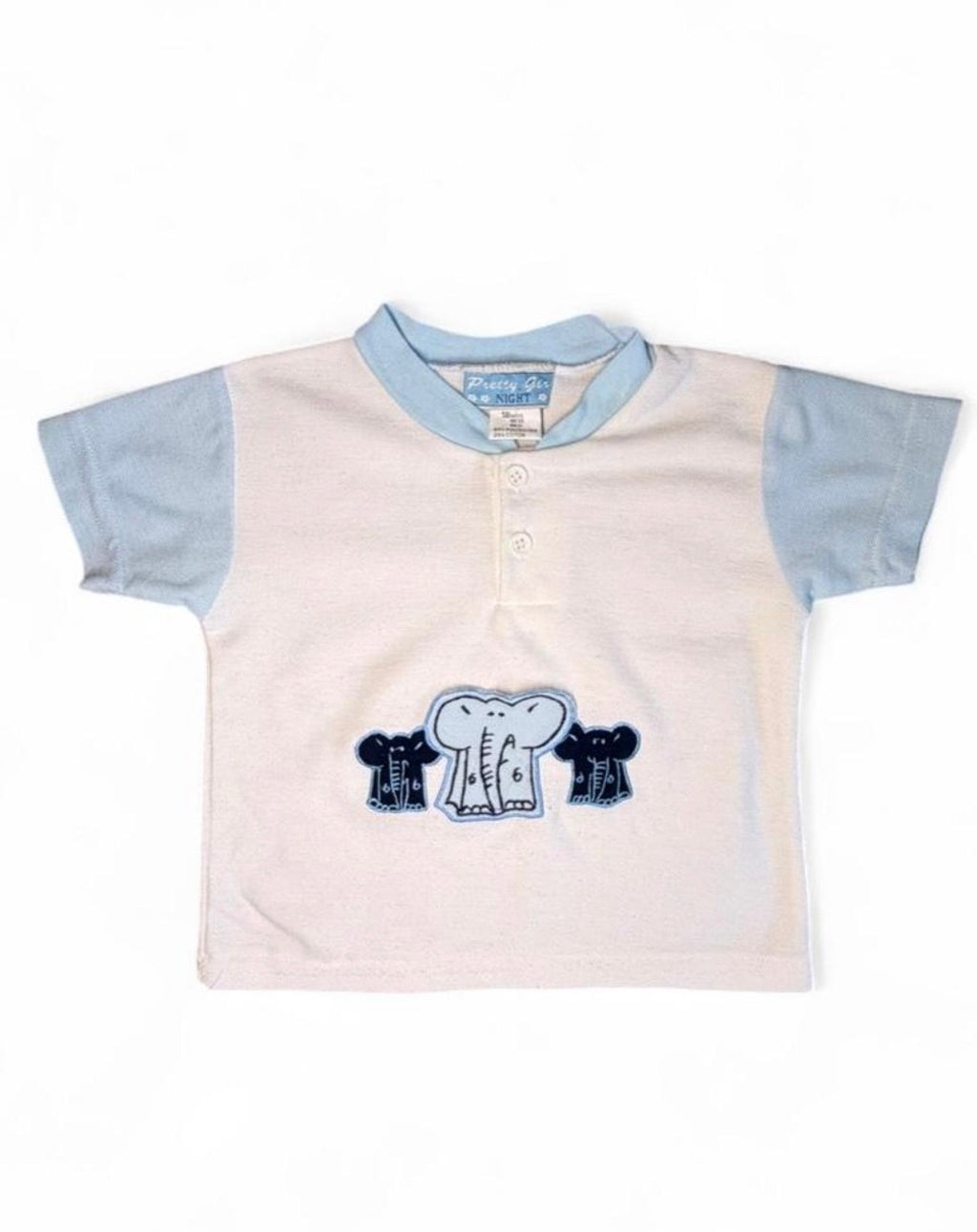 Baby Boy Short Sleeve Elephant Polo Shirt 18M