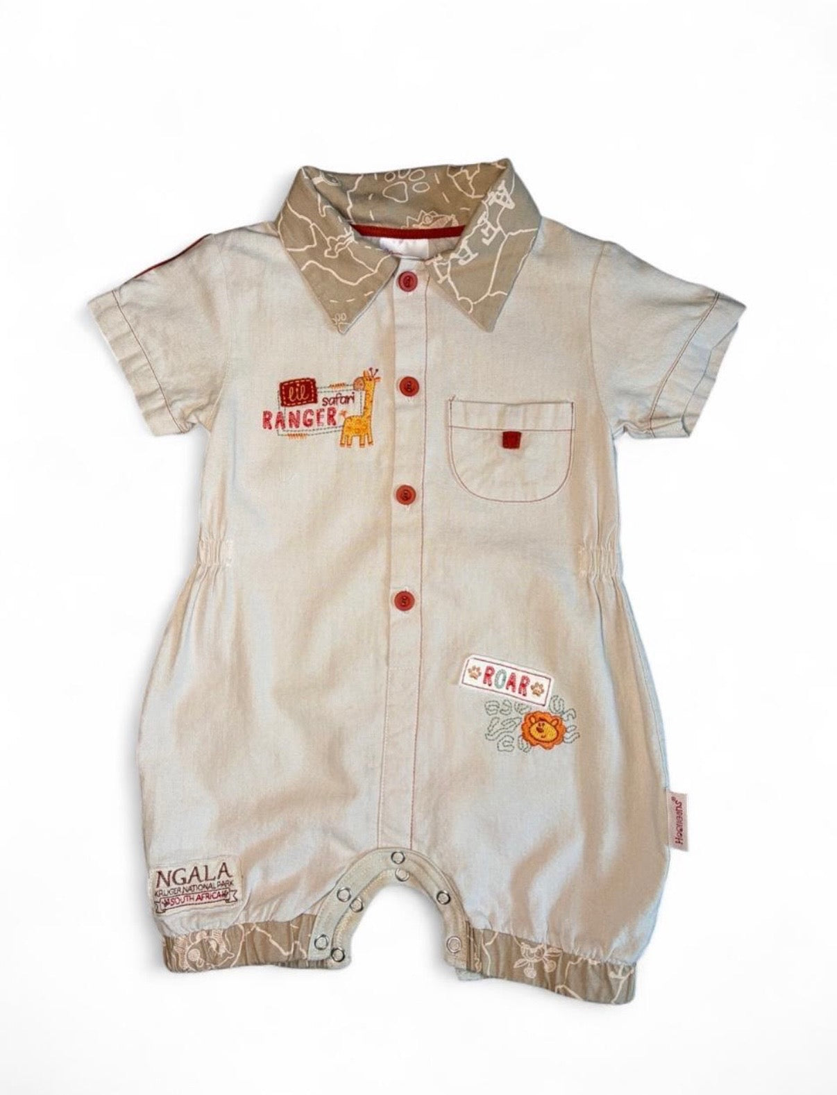 Hooligans Kids Clothing Lil Ranger Safari Romper 9-12M