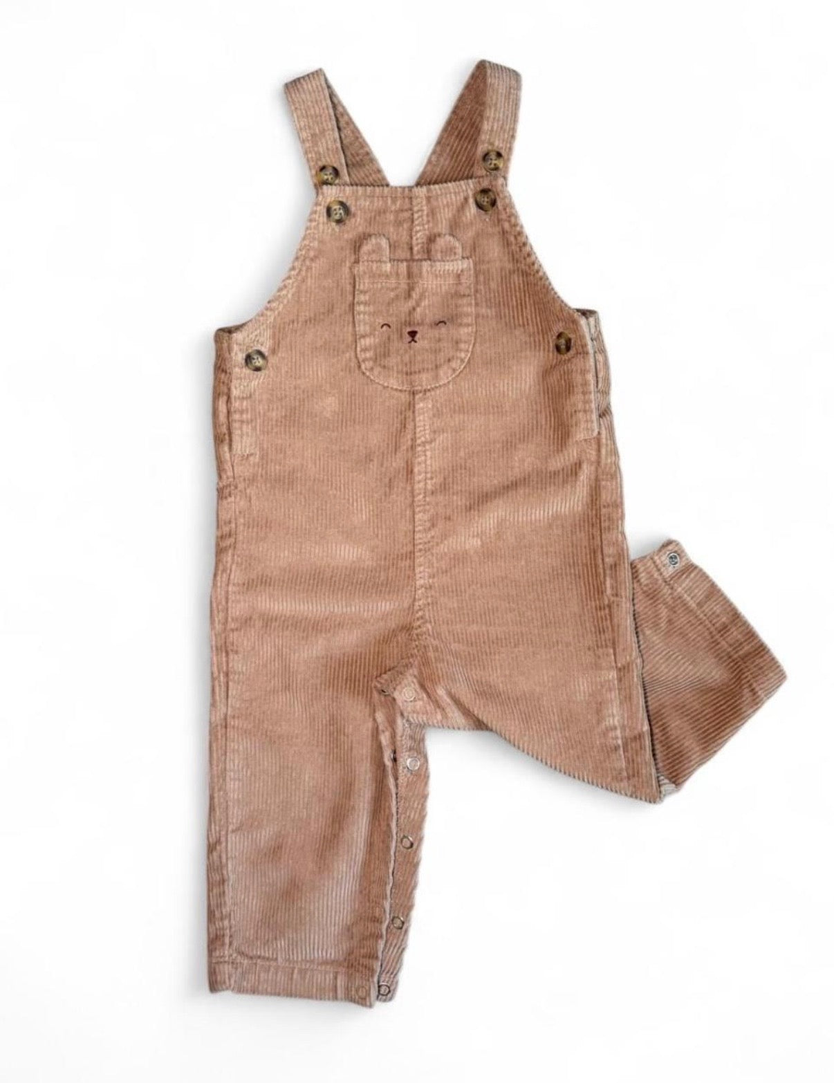 Carter’s Kids’ Tan and Orange Dungarees-overalls 12-18M